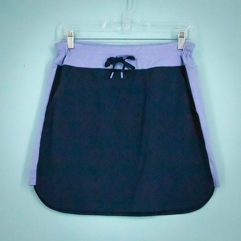 Title Nine Size Medium M Blue Color Block Pull On Active Skirt Swim Cover Up